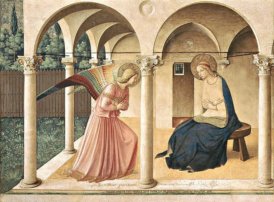 Angelico   Annunciation   San Marco north corridor